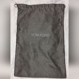 Tom Ford Gray Vegan Suede Purse Boots Bag Shoe Dust Cover 10" x 15" EUC